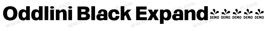 Oddlini Black Expand字体转换